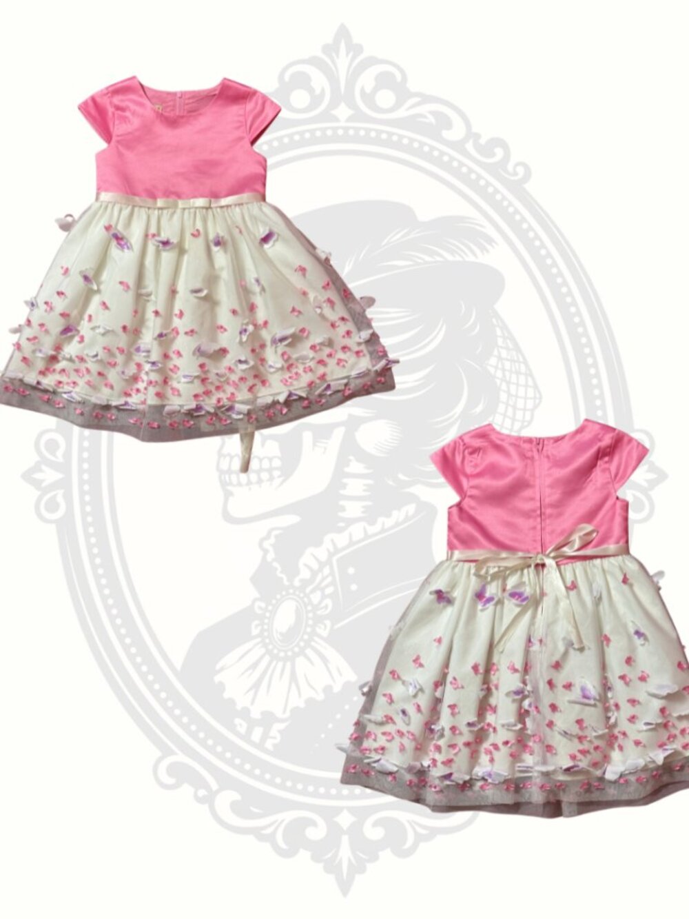 Purple Rose Girls Party Dress Size 4 Pink Tulle Butterfly Dress